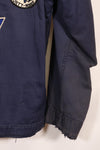 1968 Contract US Navy Anti-Submarine Patrol Mechanic Deck Jacket with locally made patches, used.