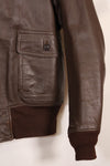 1950s-60s lot US Navy G-1 flight jacket without contract label, used.