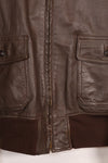 1950s-60s lot US Navy G-1 flight jacket without contract label, used.