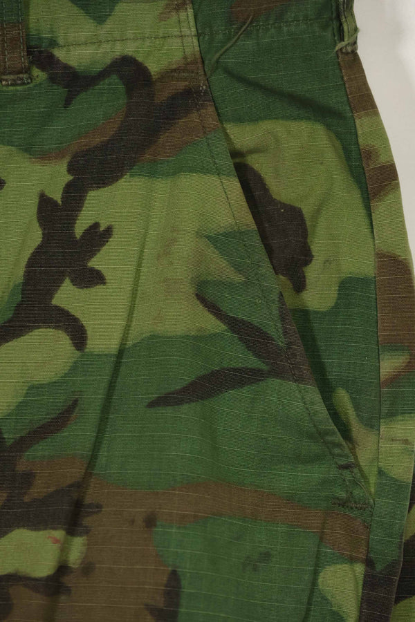 1968 Contract Ripstop Fabric US Army ERDL Camouflage Fatigue Pants M-L Used