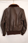 1950s-60s lot US Navy G-1 flight jacket without contract label, used.