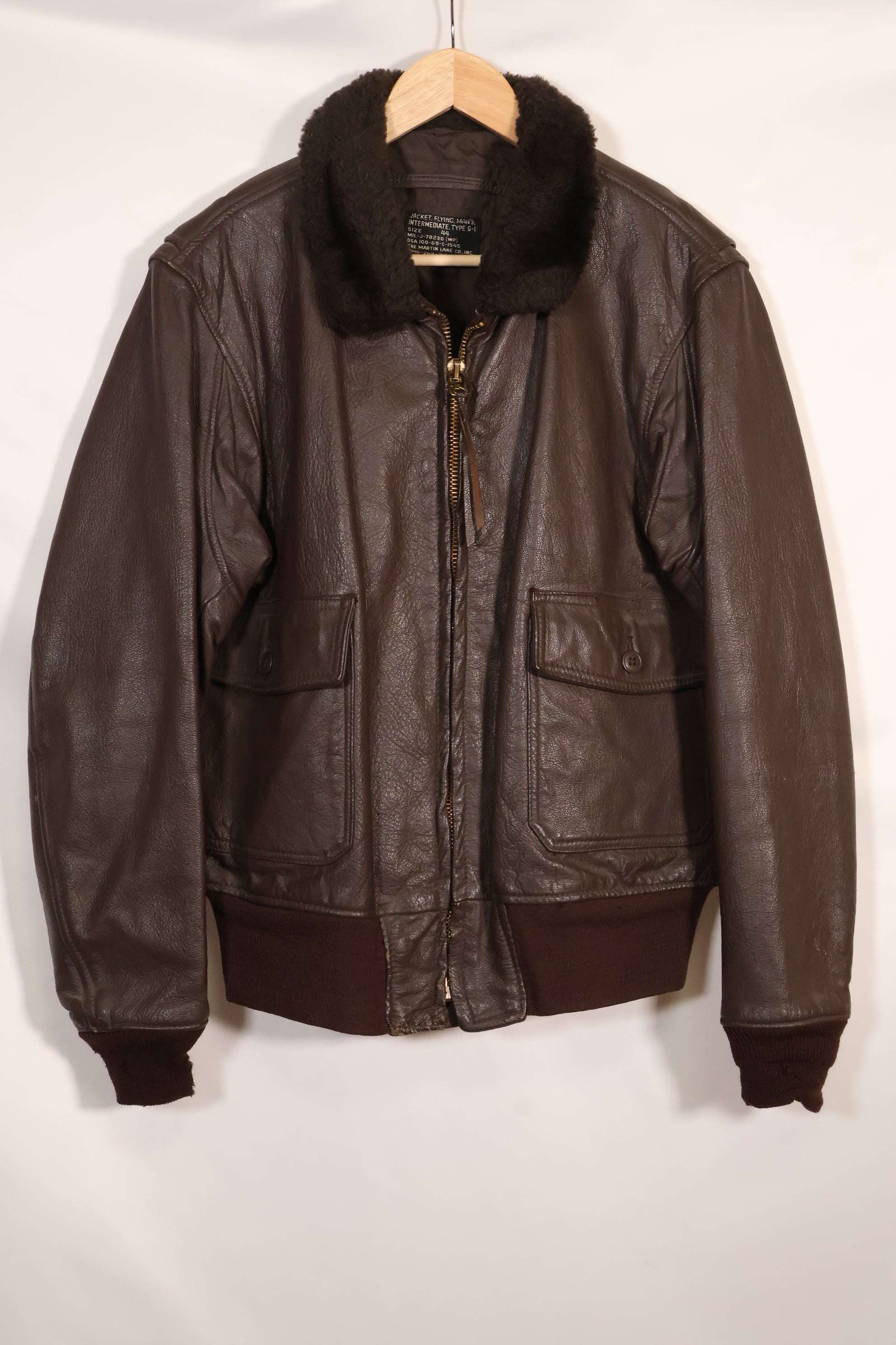 1969 Contract Size 44 US Navy G-1 Flight Jacket Large Size Used