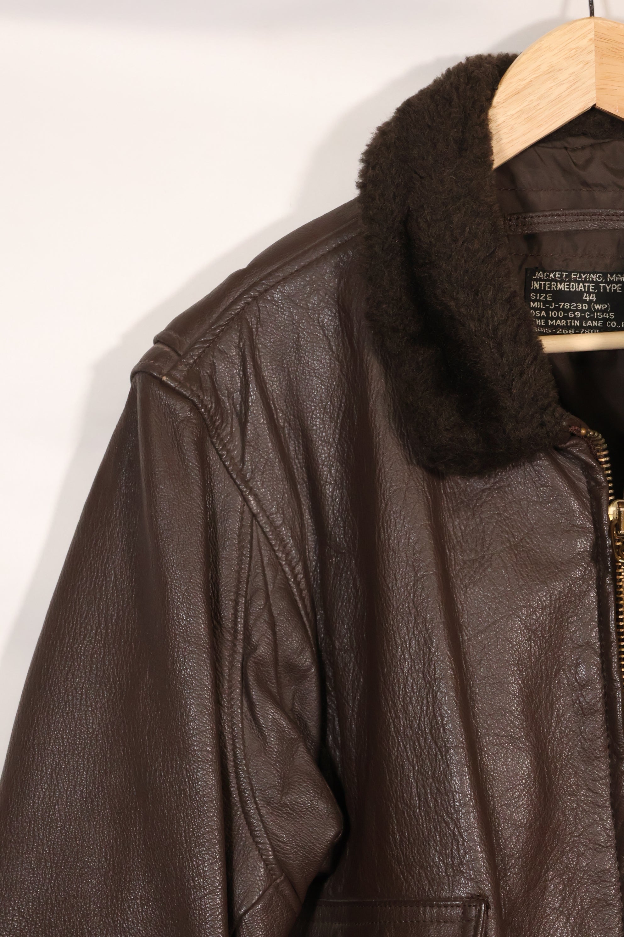 1969 Contract Size 44 US Navy G-1 Flight Jacket Large Size Used