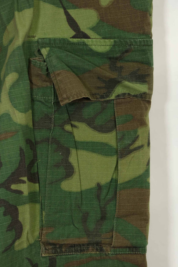 1968 Contract Ripstop Fabric US Army ERDL Camouflage Fatigue Pants M-L Used