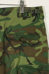 1968 Contract Ripstop Fabric US Army ERDL Camouflage Fatigue Pants M-L Used