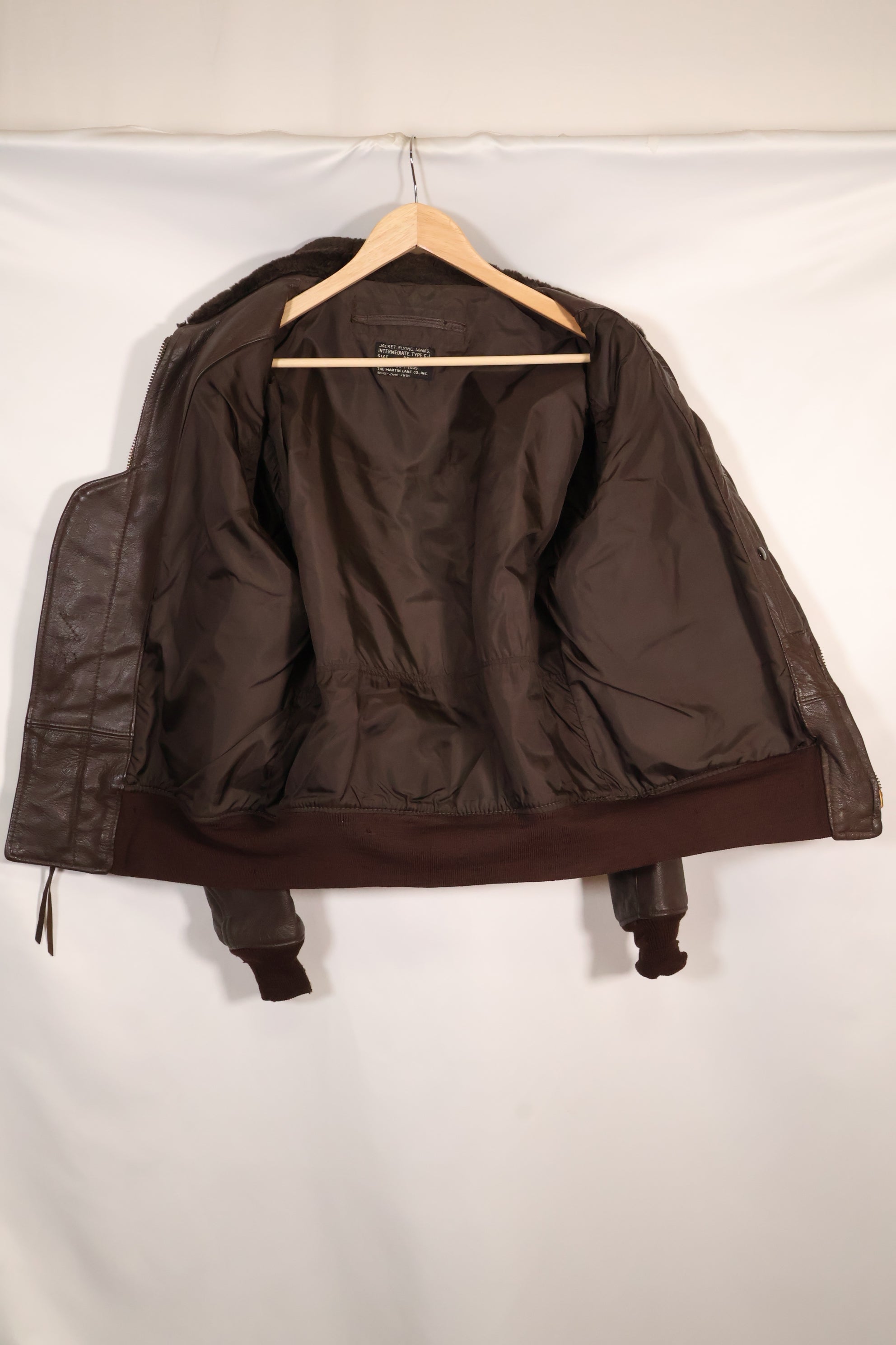 1969 Contract Size 44 US Navy G-1 Flight Jacket Large Size Used