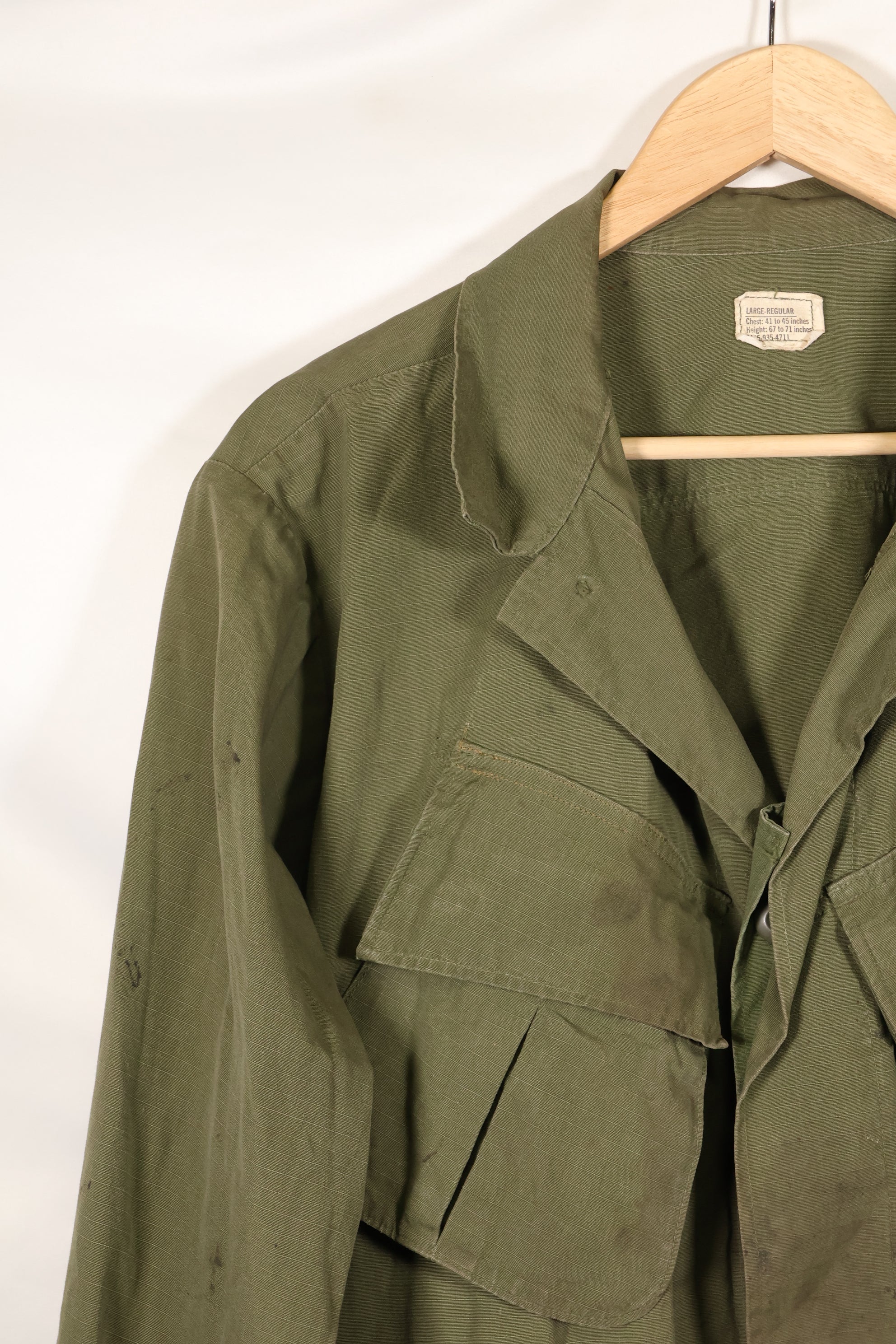 1969 Contract L-R 4th Model Jungle Fatigue Jacket Used