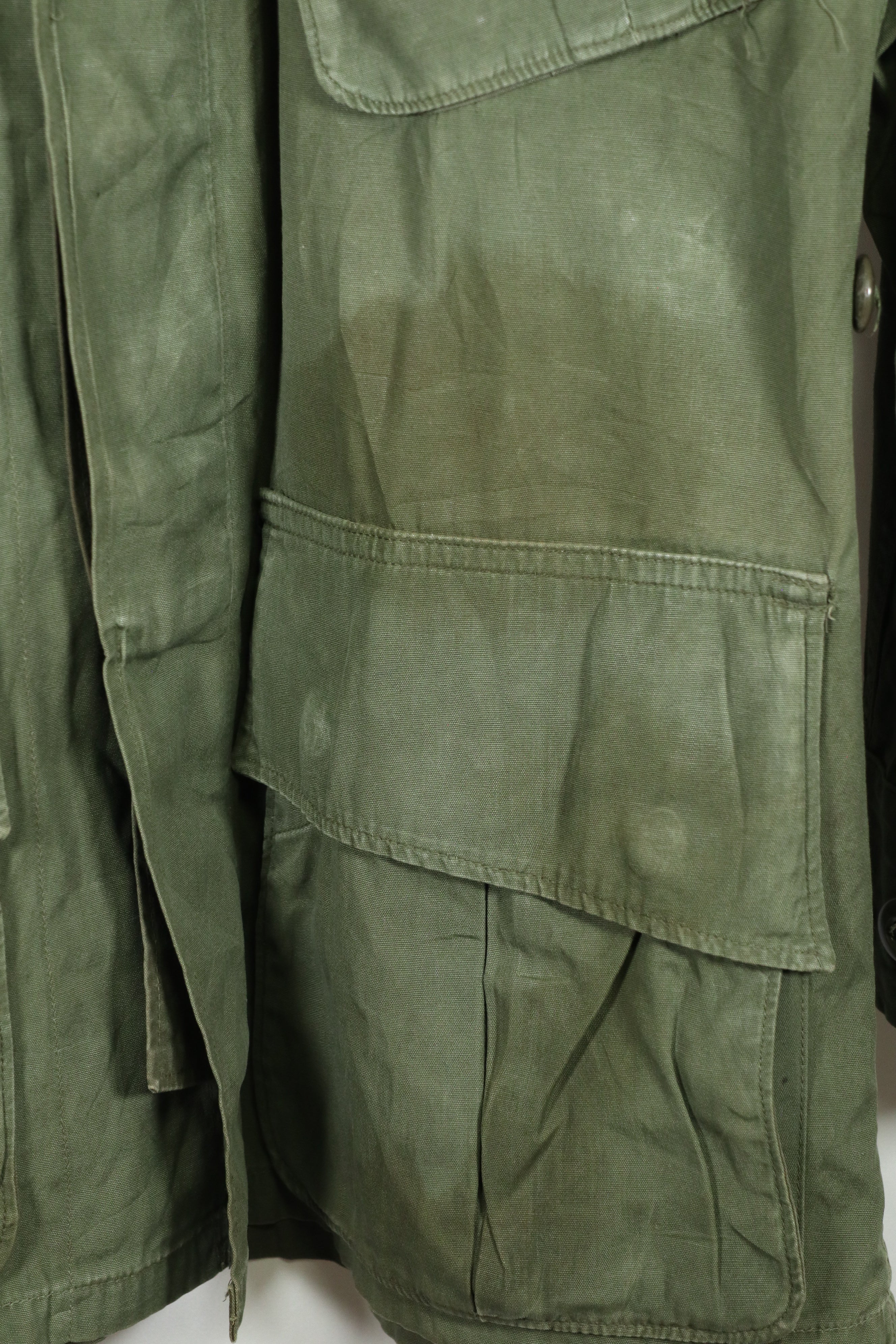 Real 2nd Model Jungle Fatigue Jacket SHORT-X-SMLL, used with fading.