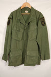 Real 1969 Ex-SF 4th Model Jungle Fatigue Jacket with patch, used.