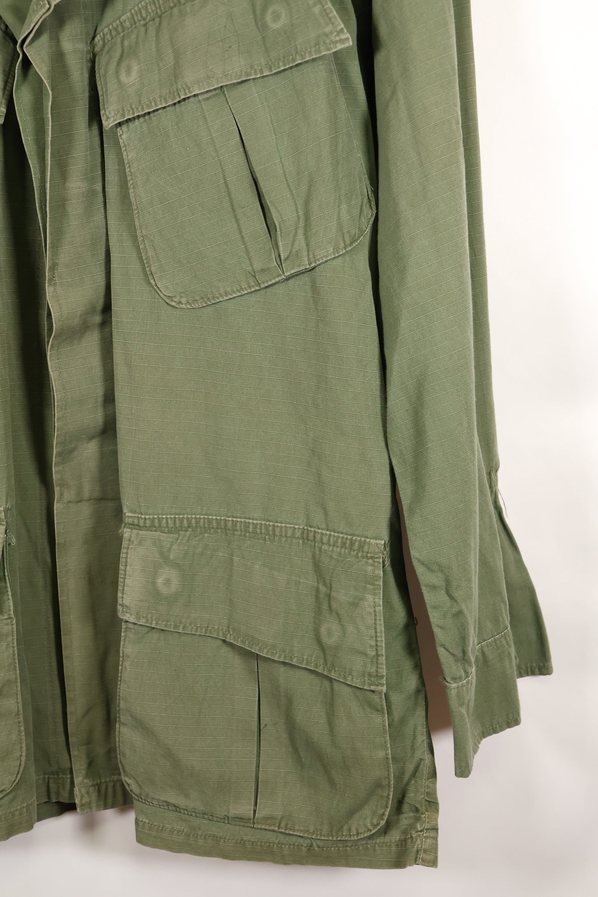 1968 Contract M-S 4th Model Jungle Fatigue Jacket, used, with US ARMY tape.