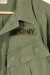 1968 Contract M-S 4th Model Jungle Fatigue Jacket, used, with US ARMY tape.