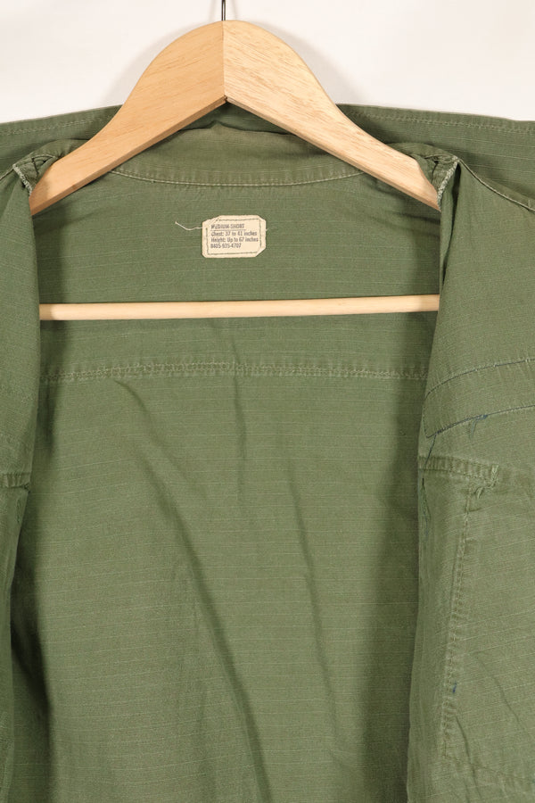 1968 Contract M-S 4th Model Jungle Fatigue Jacket, used, with US ARMY tape.