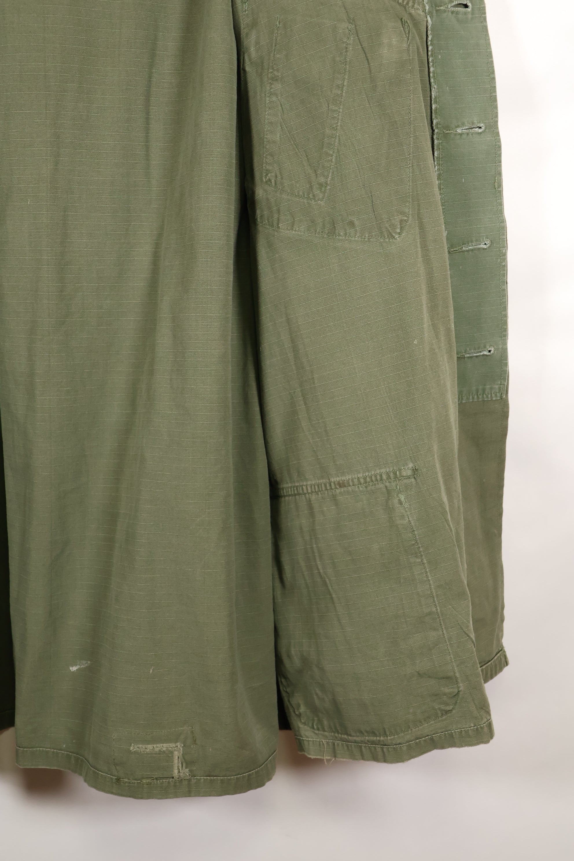 1968 Contract X-L-R 4th Model Jungle Fatigue Jacket, faded, used.