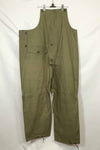 1940s-early 50s U.S. Navy, Army button deck pants, rain pants, used, A