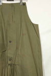 1940s-early 50s U.S. Navy, Army button deck pants, rain pants, used, A