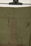 1940s-early 50s U.S. Navy, Army button deck pants, rain pants, used, A