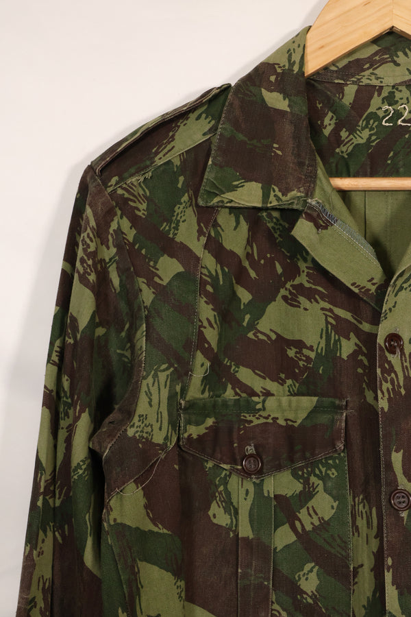 1960s-70s Portuguese Army Lizard Camouflage Combat Shirt, used.