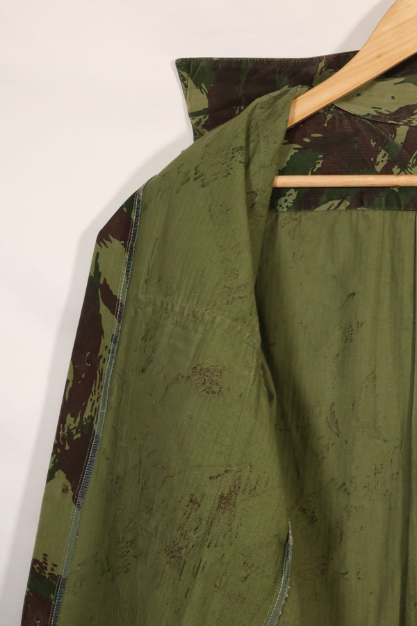 1960s-70s Portuguese Army Lizard Camouflage Combat Shirt, used.