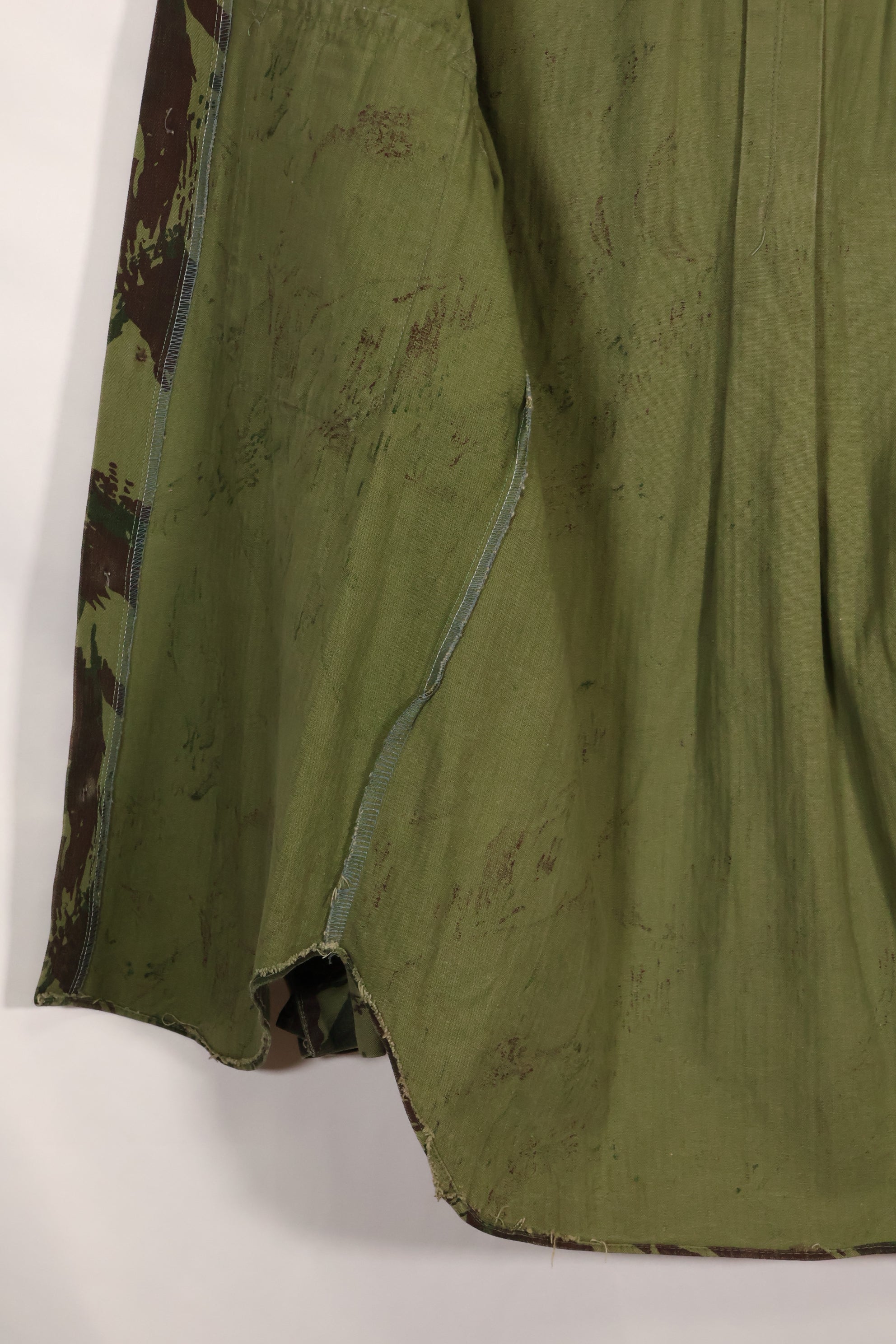 1960s-70s Portuguese Army Lizard Camouflage Combat Shirt, used.