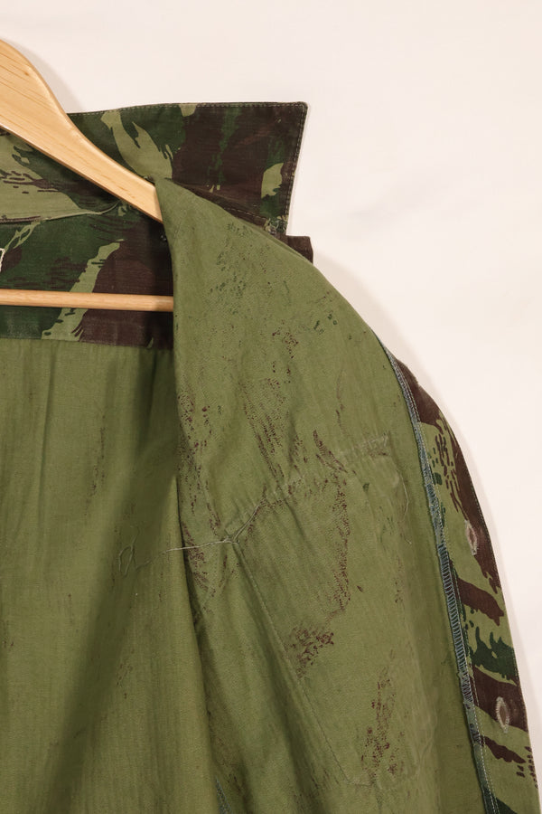 1960s-70s Portuguese Army Lizard Camouflage Combat Shirt, used.