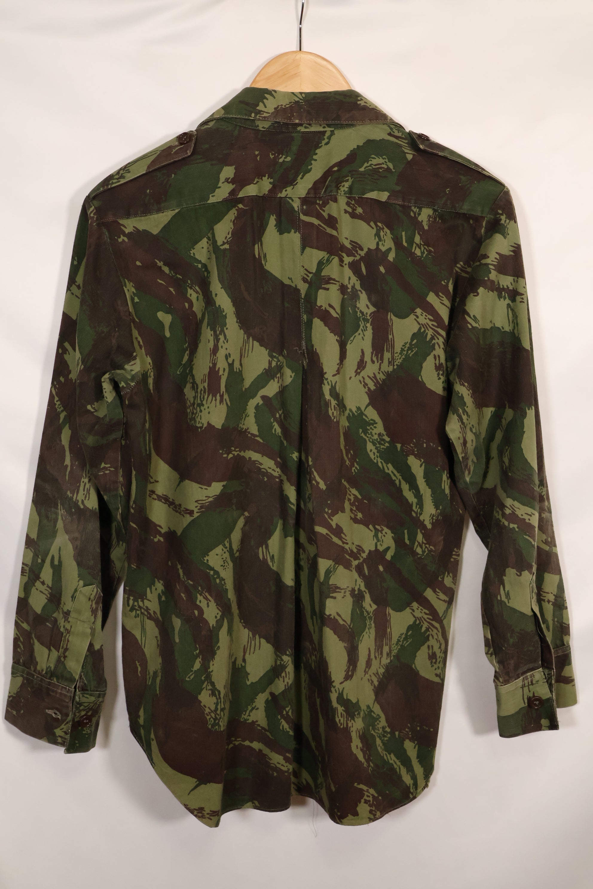 1960s-70s Portuguese Army Lizard Camouflage Combat Shirt, used.