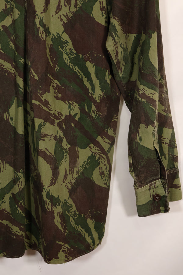 1960s-70s Portuguese Army Lizard Camouflage Combat Shirt, used.
