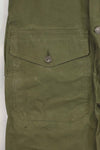 1940s-early 50s U.S. Navy, Army button deck pants, rain pants, used, B