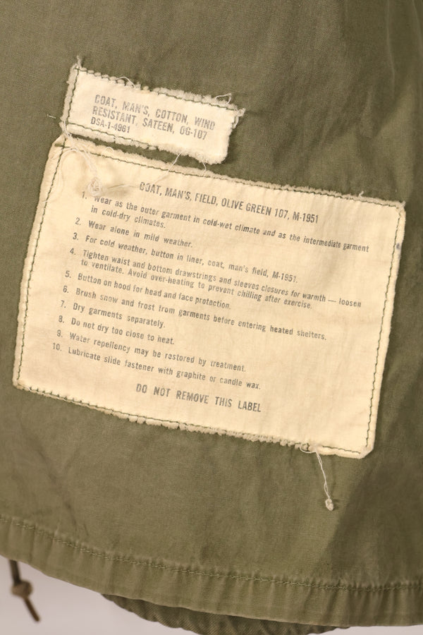 Early 1960s Lot: M-R, U.S. Army M51 Field Jacket with Liner, Used