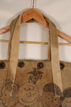 Custom-Made Item: Modified WWII U.S. Navy Duffle Bag with Tiger Stripe Pattern and Snoopy Motif by LA Kitzfitz