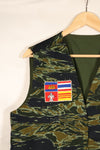 Circa 1970: Tiger Stripe Tour Vest, made by Thai Taylor, unused