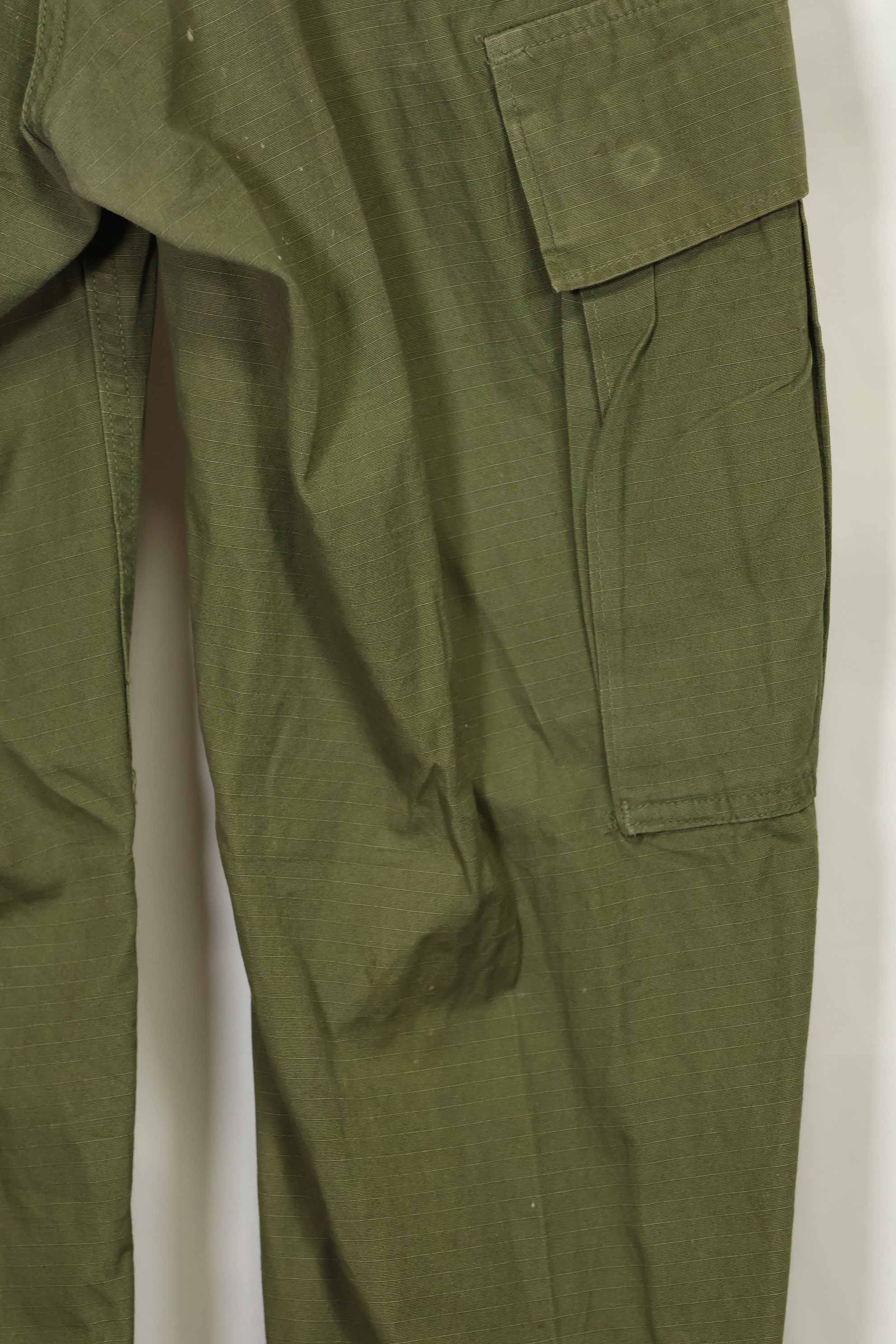 1969 Contract 4th Model Ripstop Jungle Fatigue Pants S-S Used