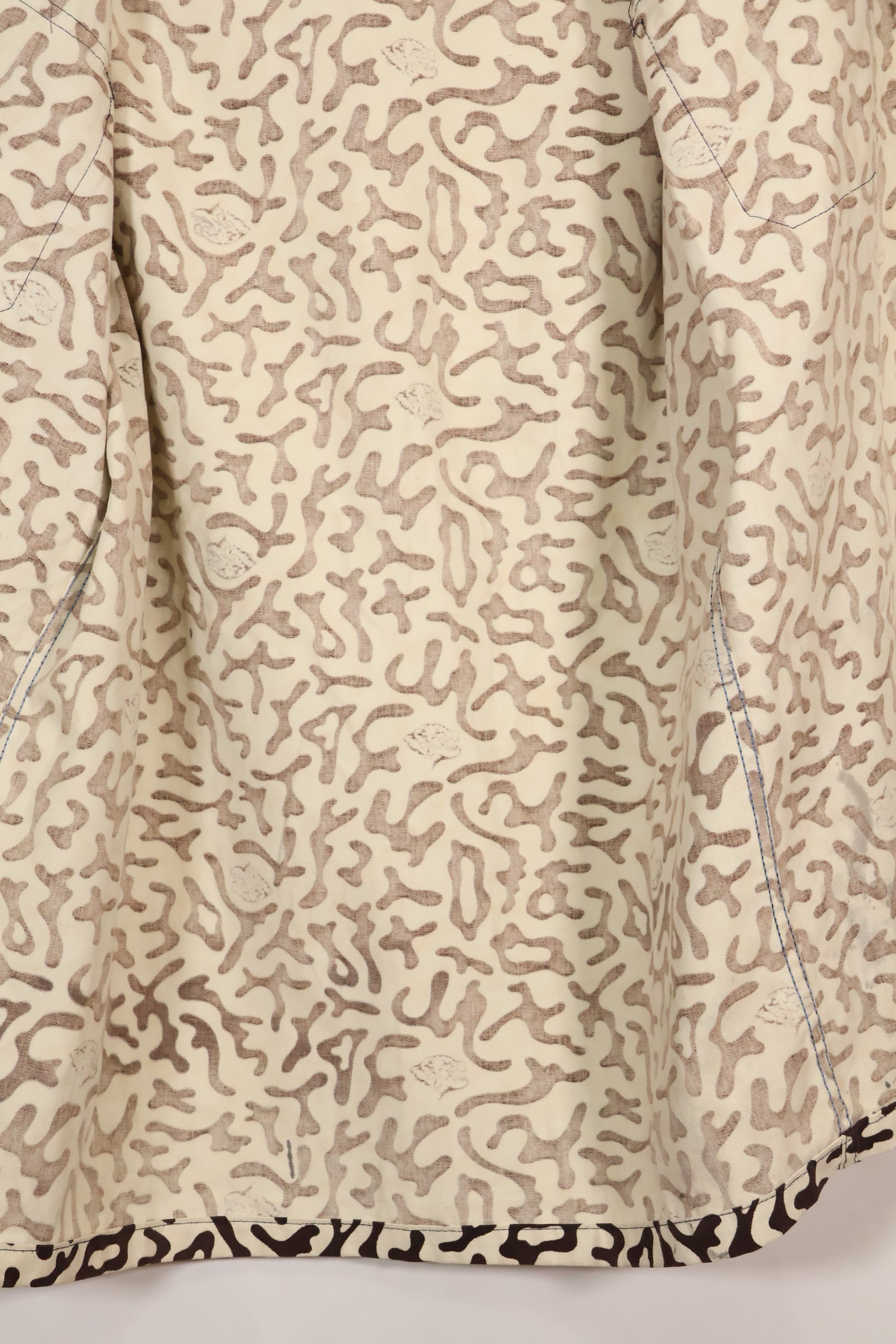 1980's Korean student camouflage clothing Hangul camouflage shirt, almost unused A