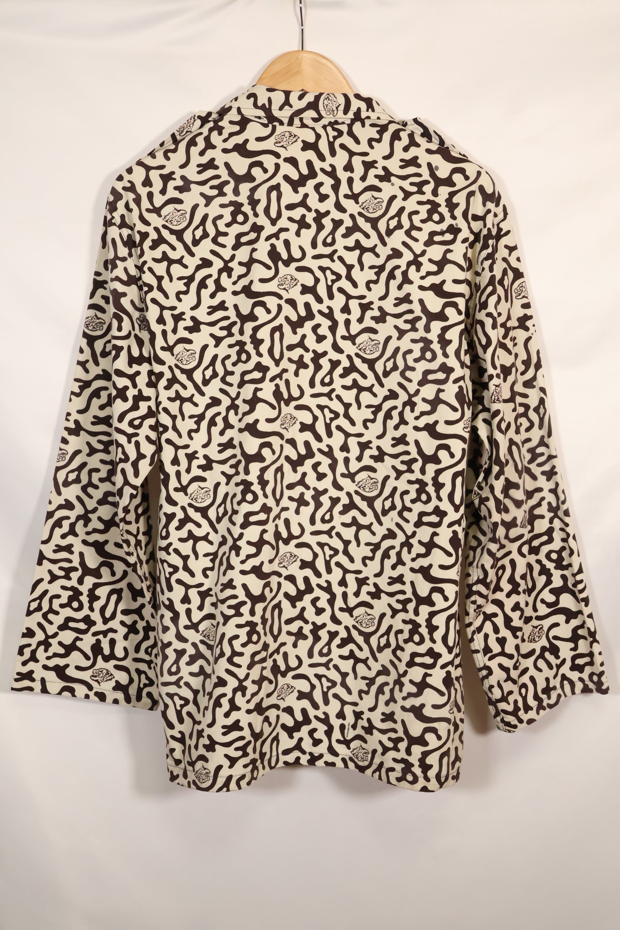 1980's Korean student camouflage clothing Hangul camouflage shirt, almost unused A