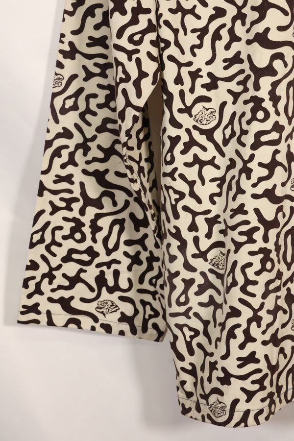 1980's Korean student camouflage clothing Hangul camouflage shirt, almost unused A