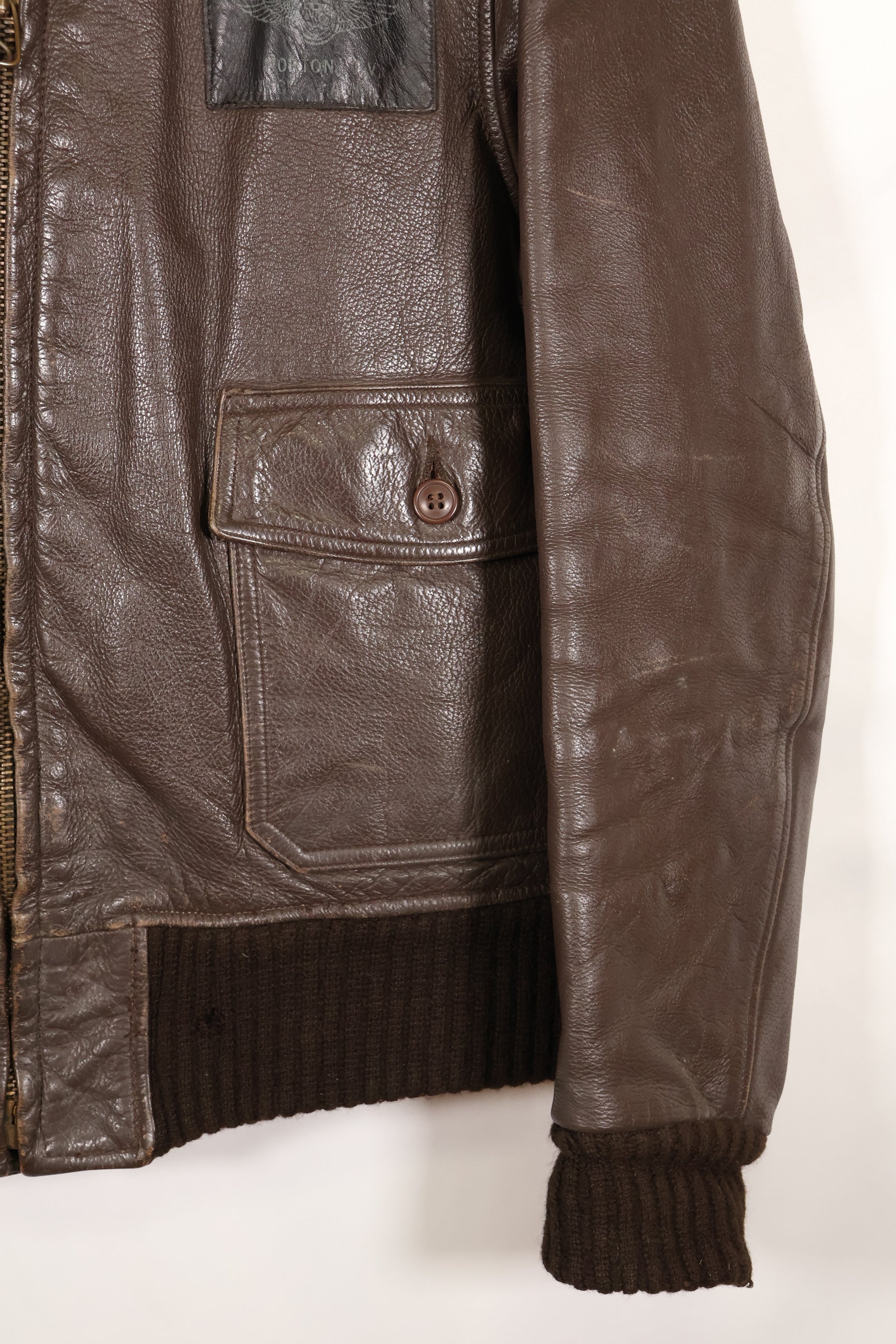 1970年代後半ロット　契約タグ欠損　G-1　インターメディエートゾーン　フライトジャケット　パッチ付き　中古品