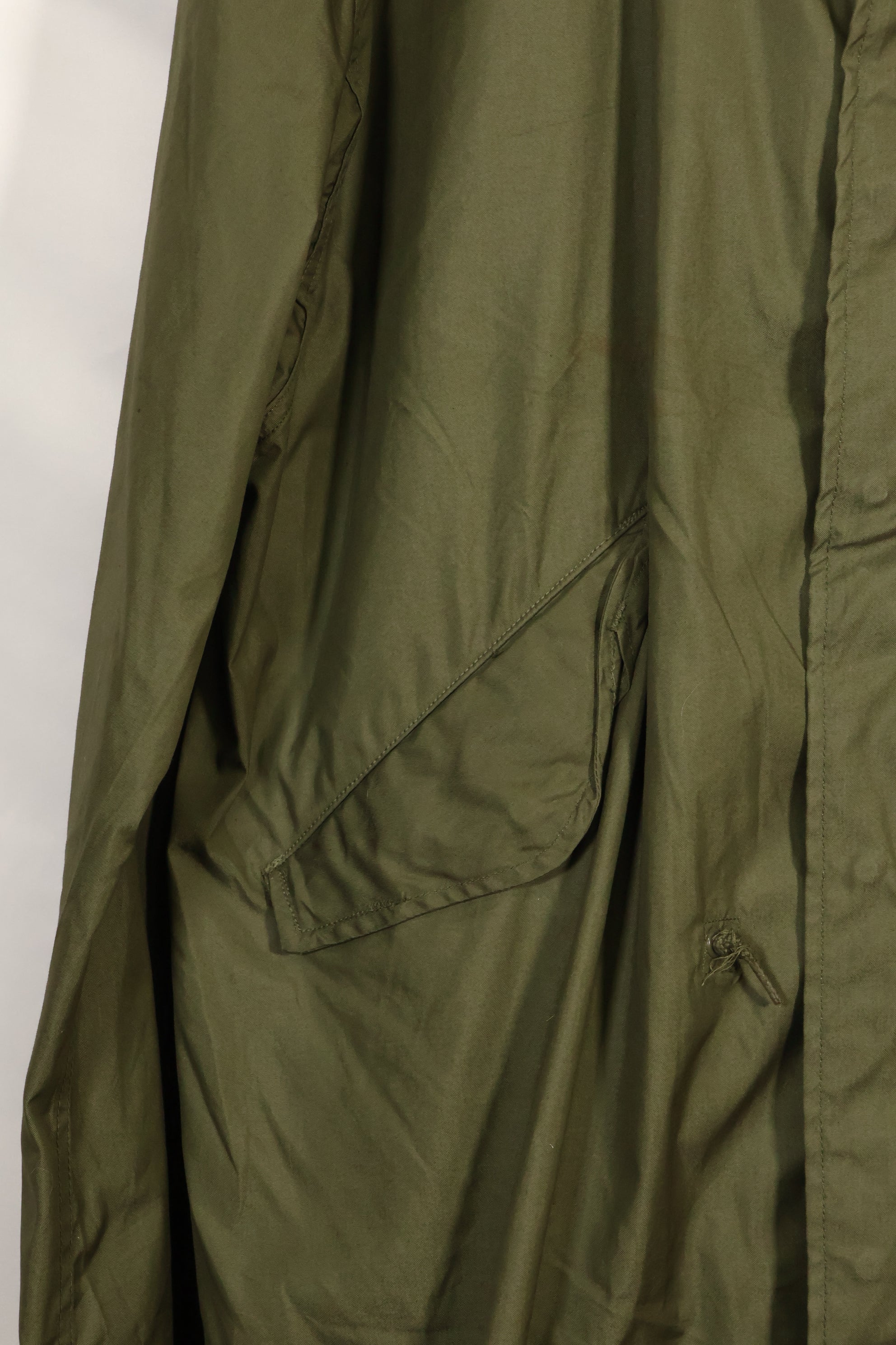 1970 Contract M-R Deadstock US Army M65 Field Parka, aluminum zipper, long term storage.