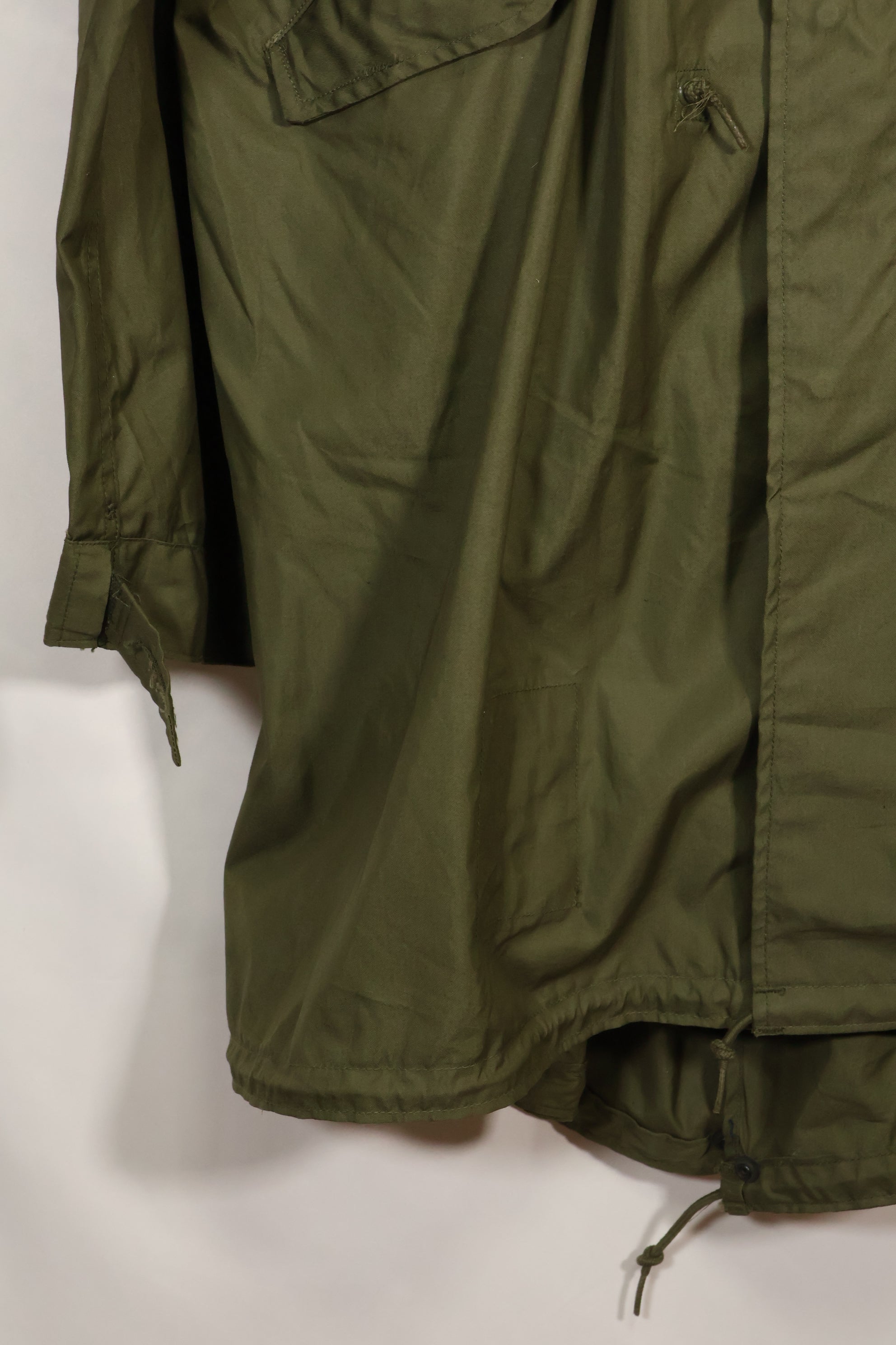 1970 Contract M-R Deadstock US Army M65 Field Parka, aluminum zipper, long term storage.