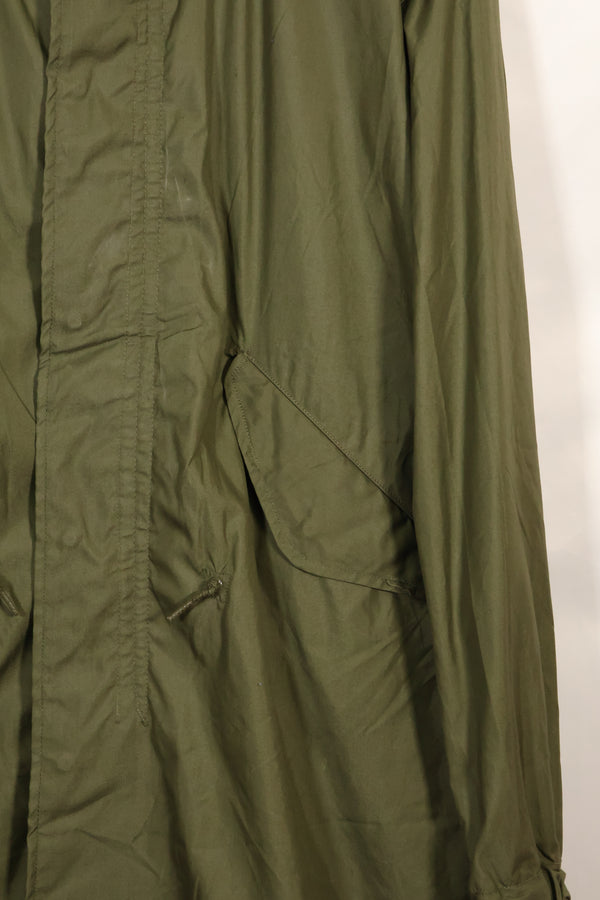 1970 Contract M-R Deadstock US Army M65 Field Parka, aluminum zipper, long term storage.