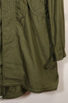 1970 Contract M-R Deadstock US Army M65 Field Parka, aluminum zipper, long term storage.