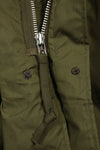 1970 Contract M-R Deadstock US Army M65 Field Parka, aluminum zipper, long term storage.