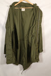 1970 Contract M-R Deadstock US Army M65 Field Parka, aluminum zipper, long term storage.