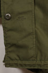 1970 Contract M-R Deadstock US Army M65 Field Parka, aluminum zipper, long term storage.