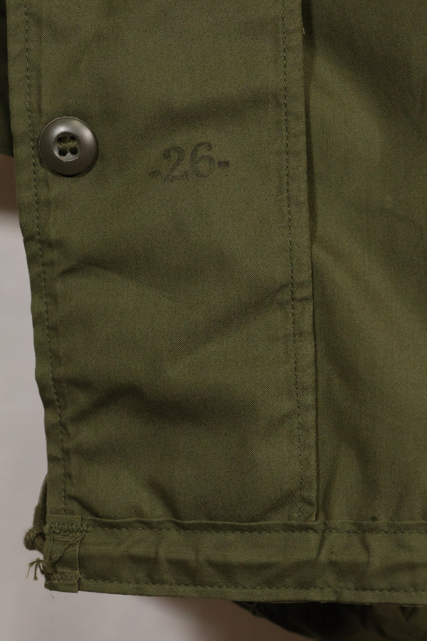 1970 Contract M-R Deadstock US Army M65 Field Parka, aluminum zipper, long term storage.