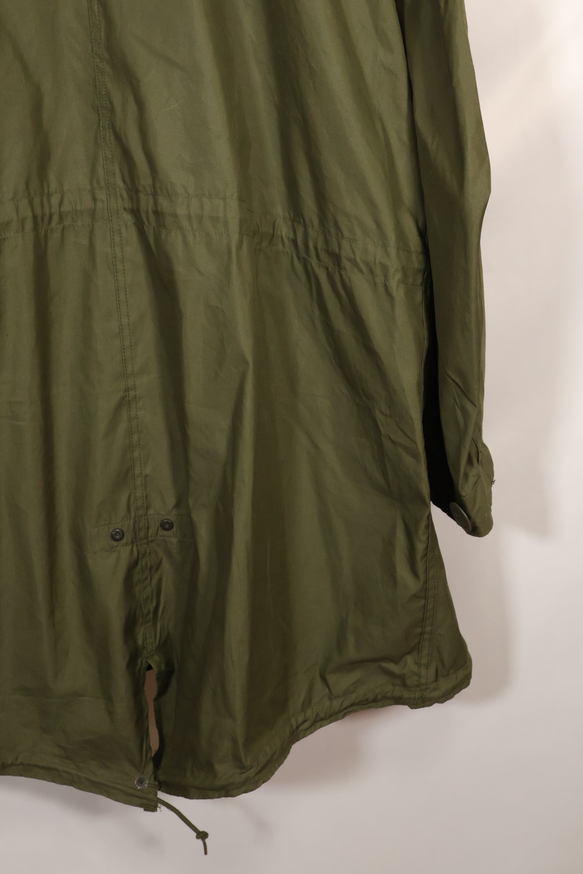 1970 Contract M-R Deadstock US Army M65 Field Parka, aluminum zipper, long term storage.