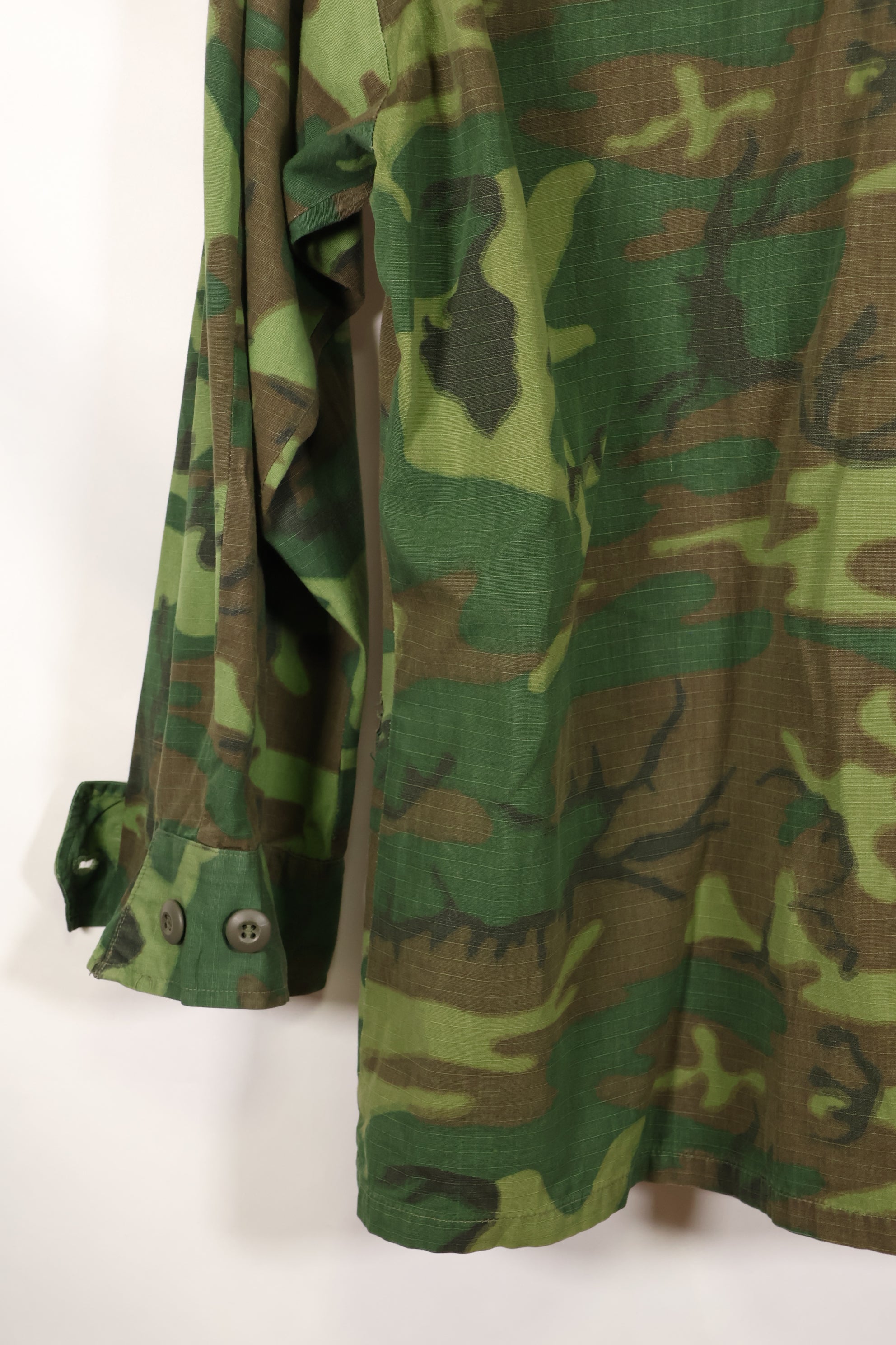 1970年契約　M-S　USMC　リップストップ　ERDL迷彩　ジャングルファティーグ　ジャケット　褪色あり　中古品