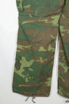 Real non ripstop fabric ERDL camouflage pants, used, faded, SMALL-REGULAR