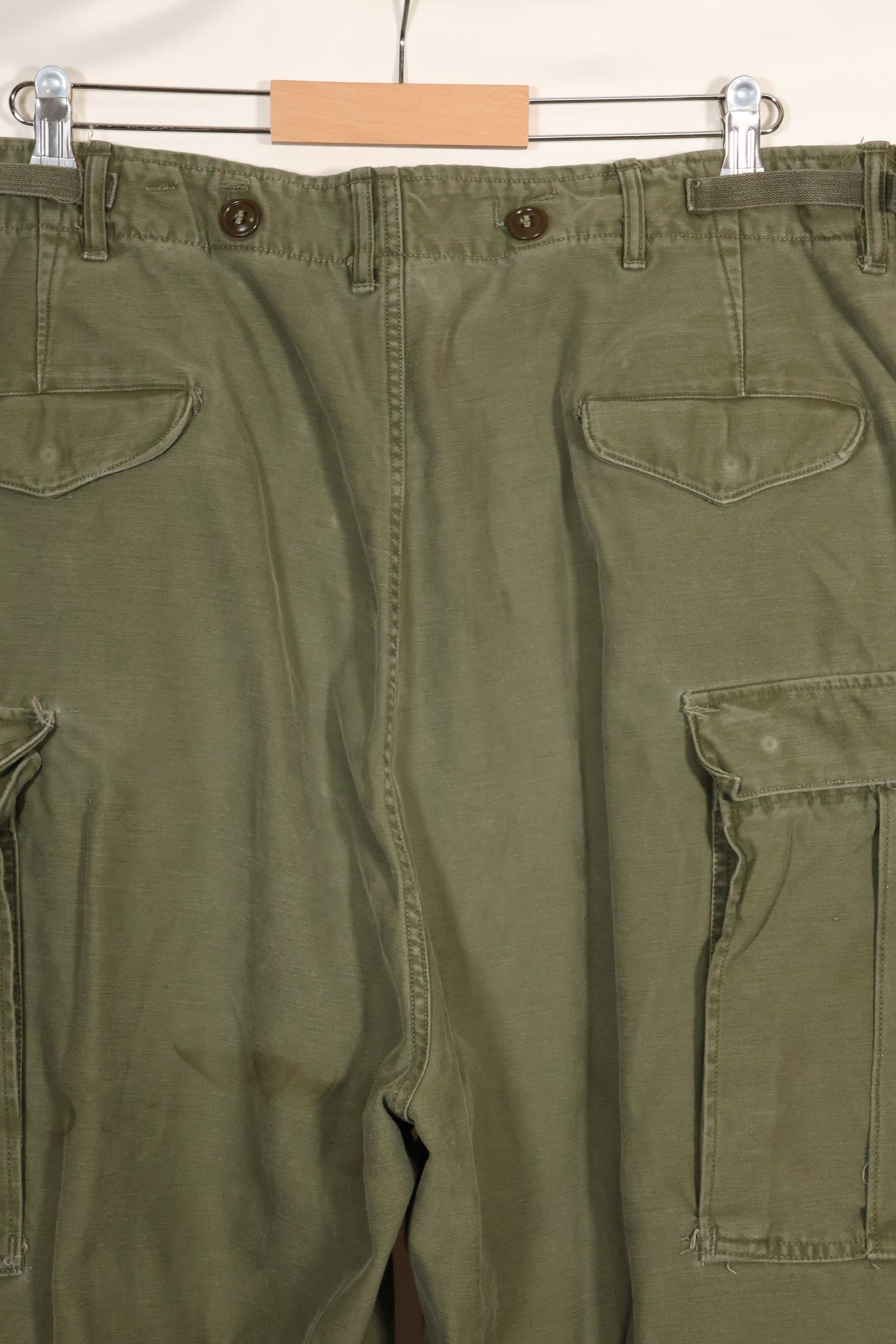 1952 Contract L-L US Army M-1951 Feed Pants, large size, used.