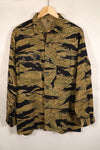 Late 1960s US-M Gold Tiger Tiger Stripe US-cut shirt, in good condition