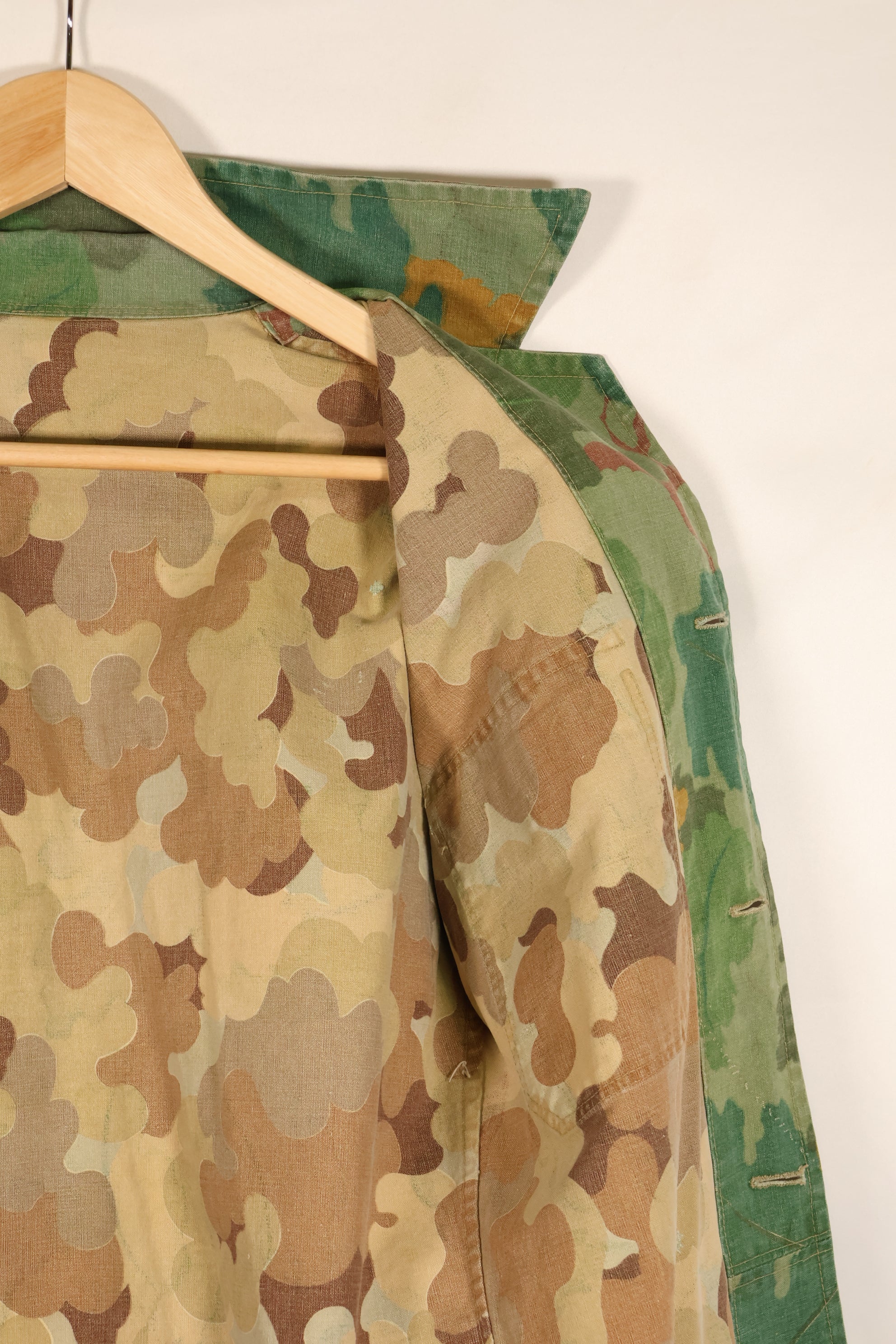 Late 1960s–Early 1970s: U.S. Marine Corps (USMC) Mitchell Camouflage Utility Shirt, Privately Procured, Tent Cloth