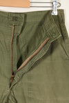 Late 1960s U.S. Army OG-107 Poplin fabric utility pants, used.